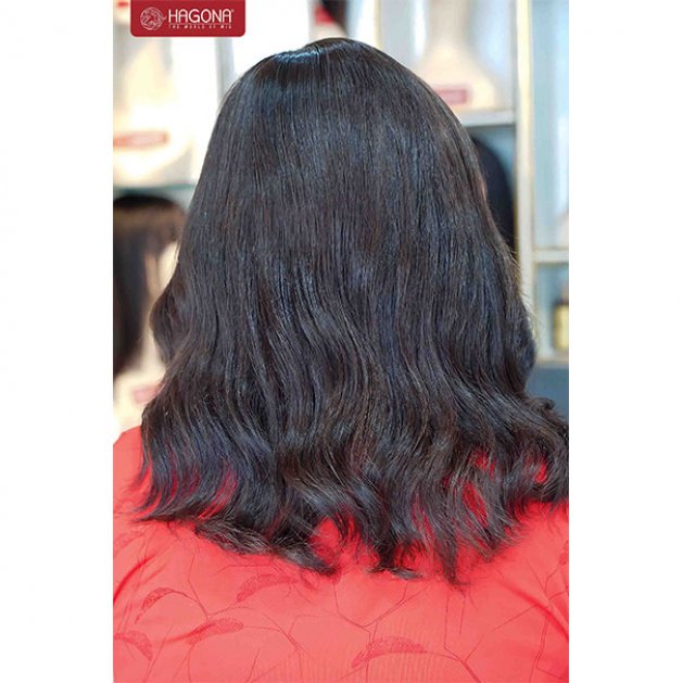 Tóc giả trung niên xoăn sóng ngắn ngang vai