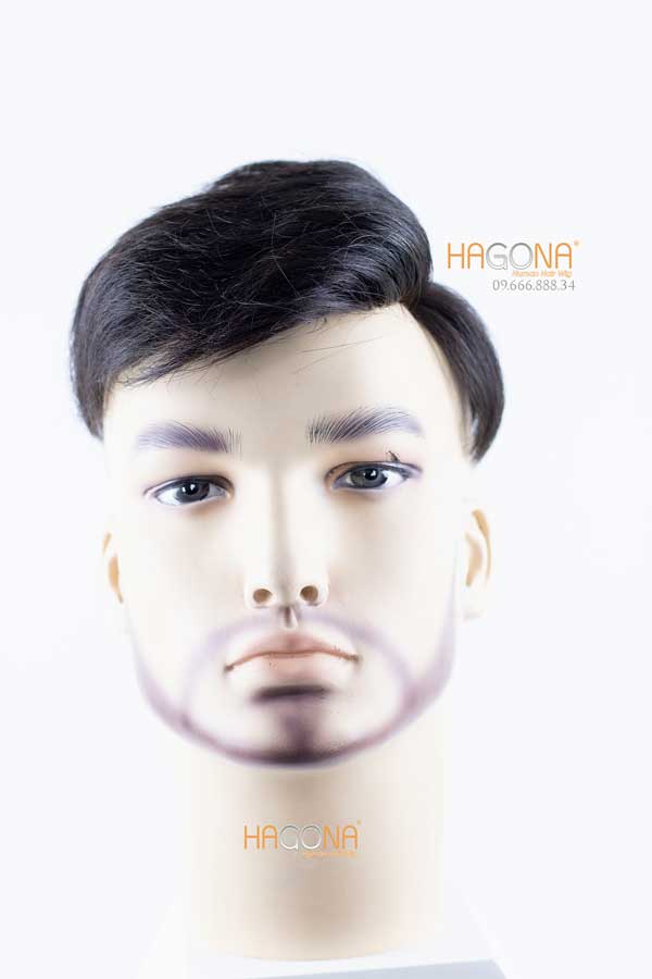Tóc mái hói nam có da đầu