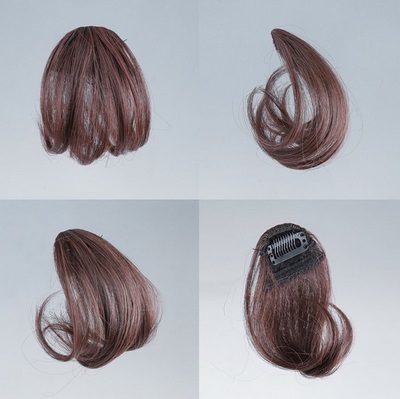 tóc mái giả bằng tóc thật 2