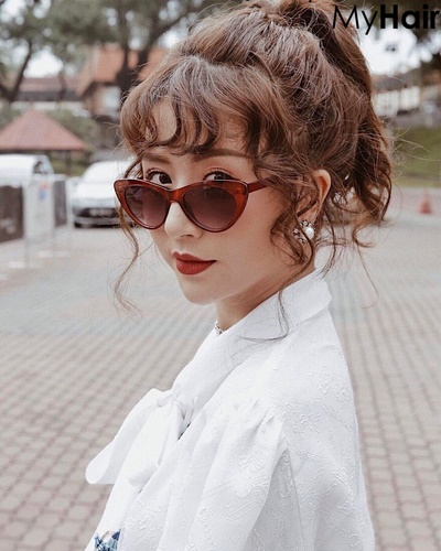 tóc mái giả bằng tóc thật 8