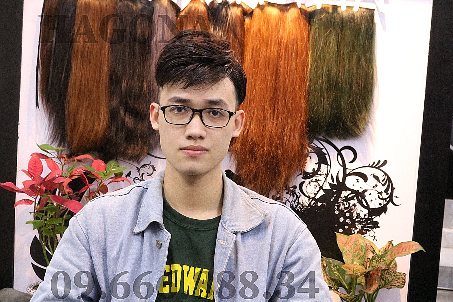 Tóc giả mái hói nam cao cấp