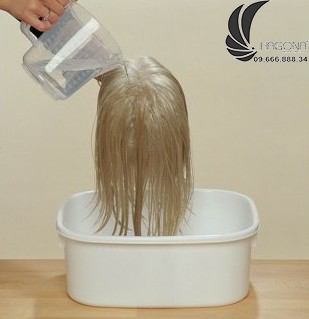 Cách gội tóc giả nguyên đầu 1