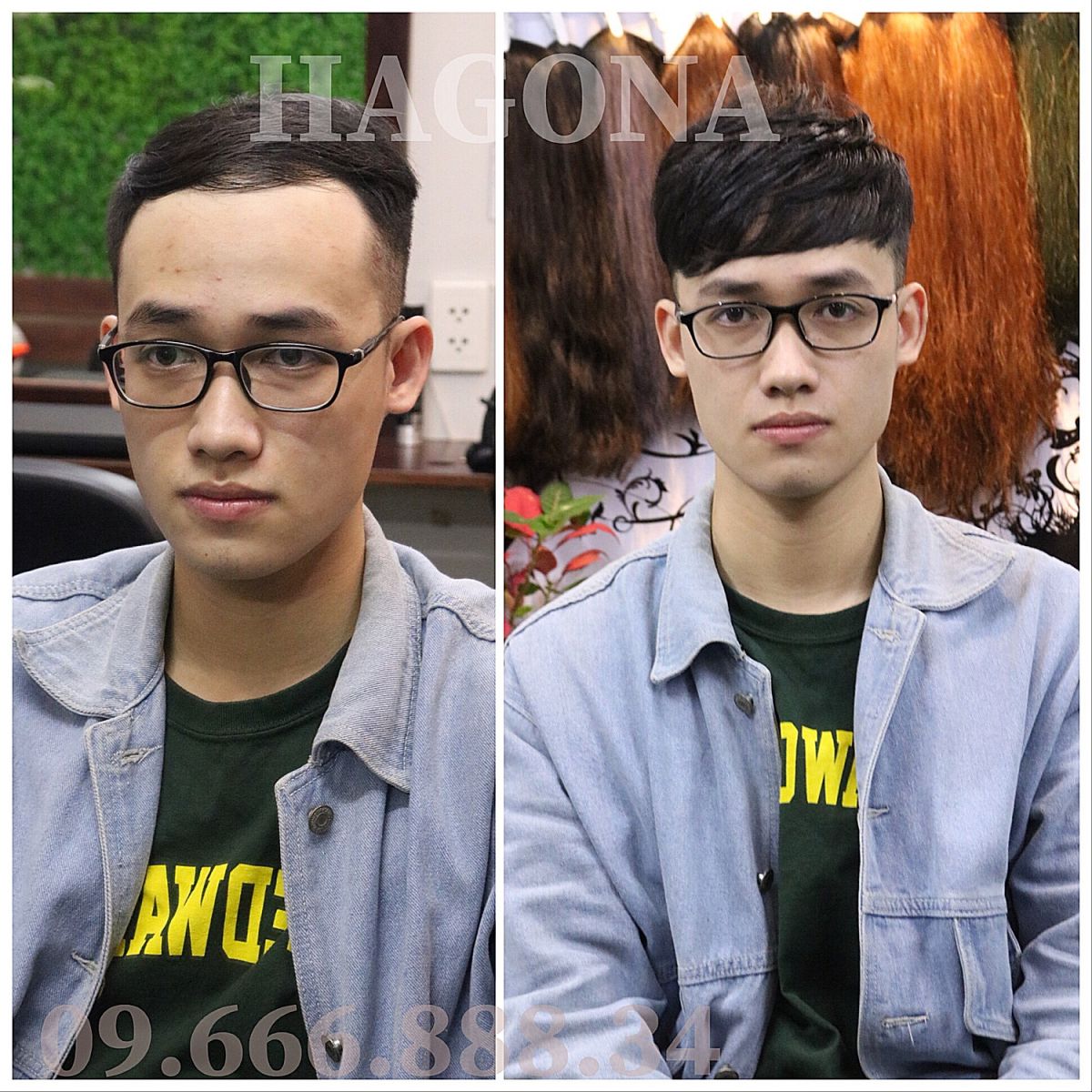 Kiểu tóc cho người hói trán cao