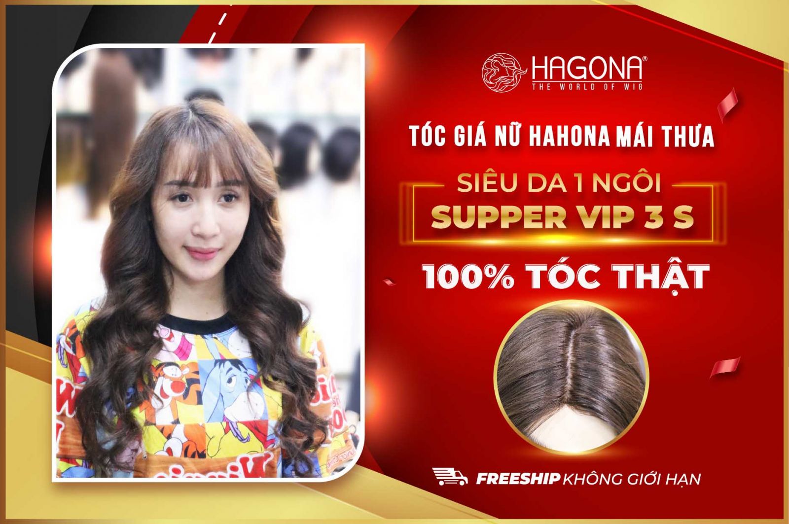 các mẫu tóc giả nữ