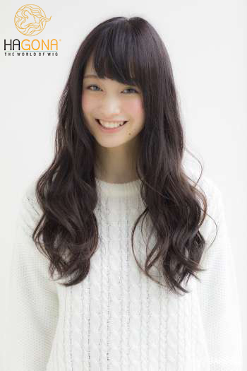 Tóc giả nữ dài có da đầu làm từ 100% tóc thật