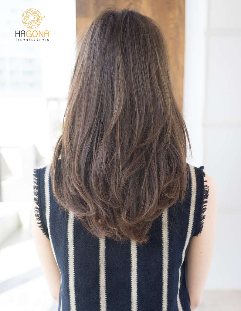 Tóc giả nữ dài siêu da đầu Supper Vip làm từ 100% tóc thật!