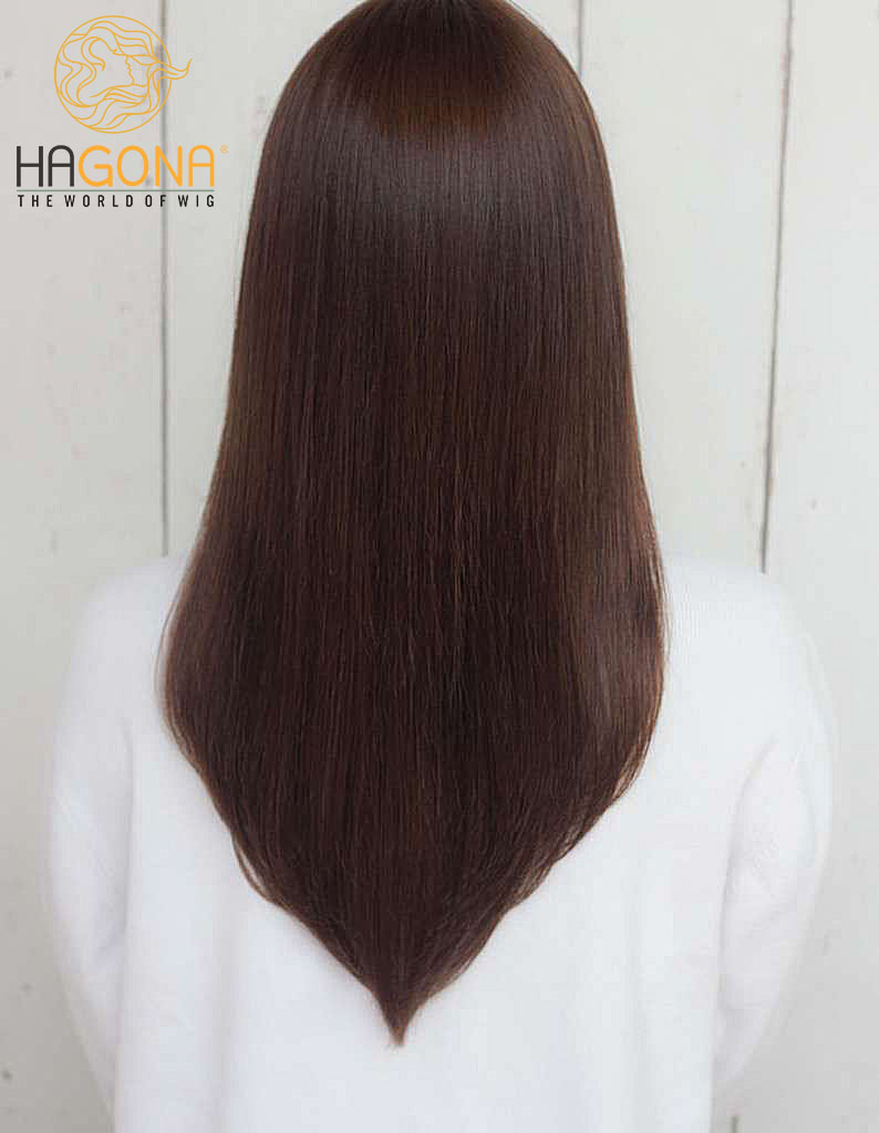 tóc giả nữ dài mái thưa