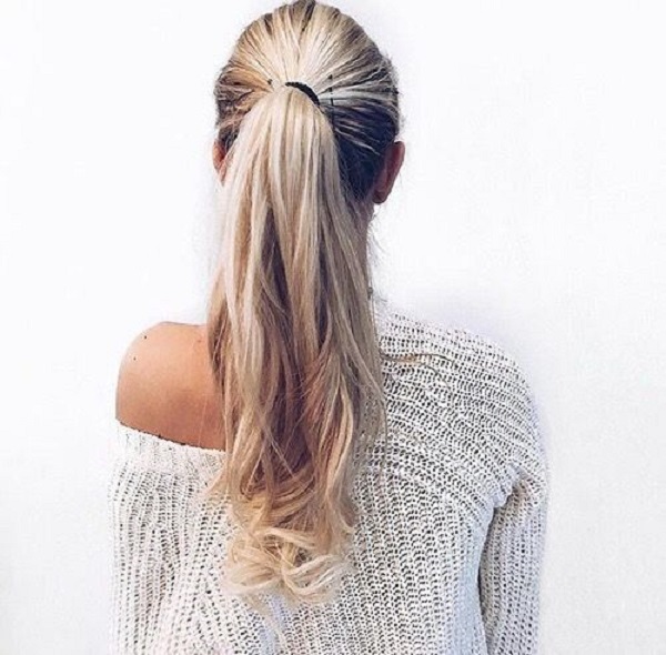 cách buộc tóc giả đuôi ngựa