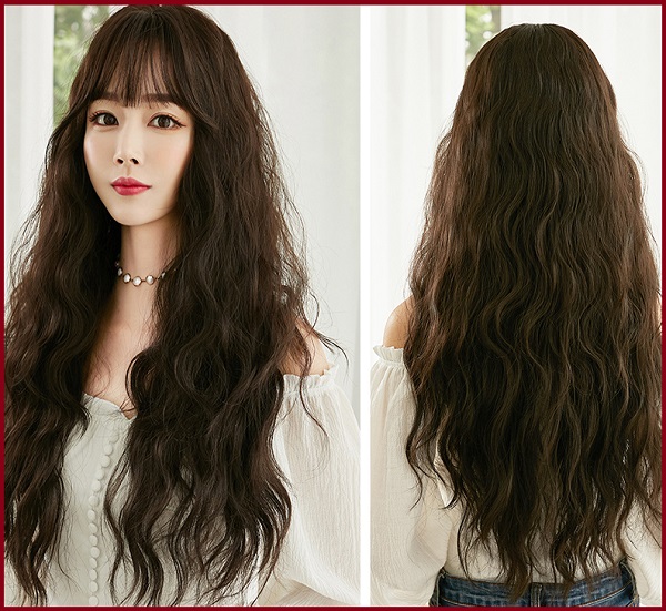 cách chải tóc giả xoăn