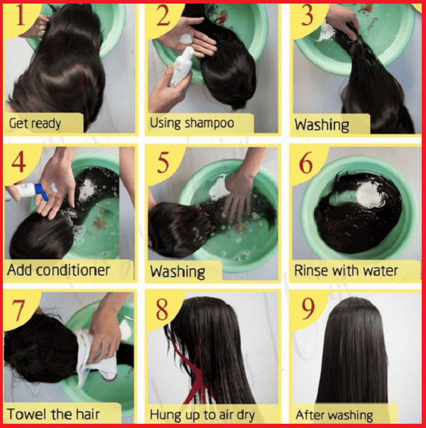 cách làm mểm mượt tóc giả