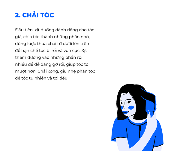 cách dưỡng tóc giả