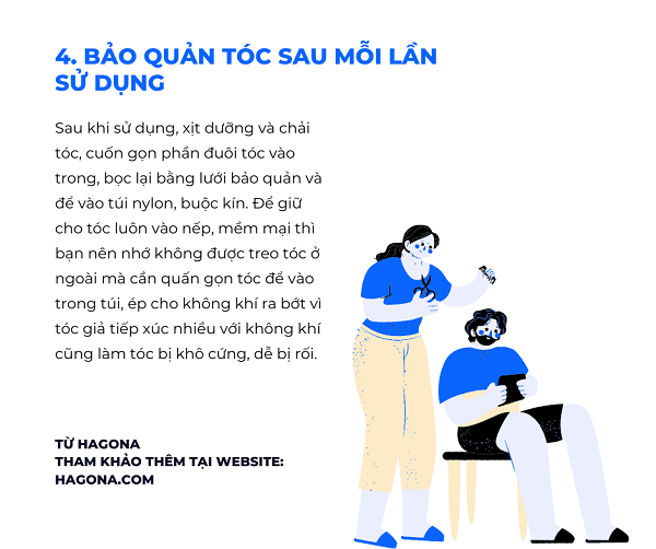 cách dưỡng tóc giả