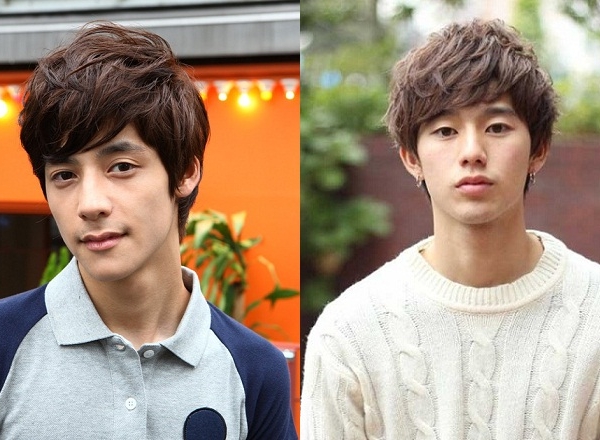 kiểu tóc nam layer mái xéo