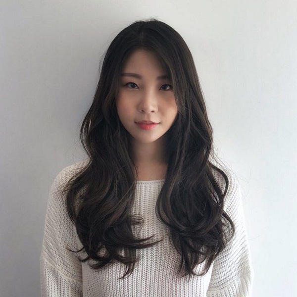 kiểu tóc nữ gợn sóng đuôi