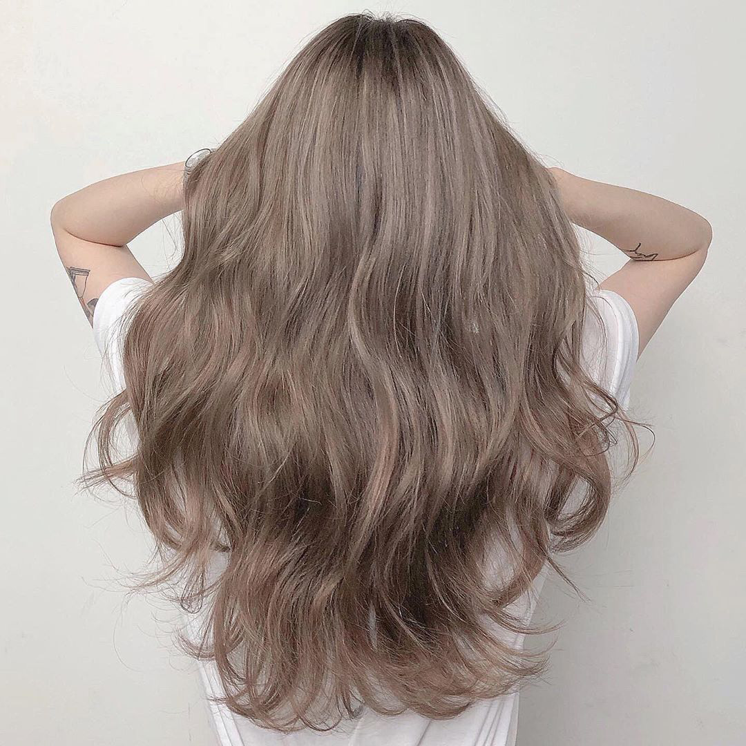 màu tóc beige nâu