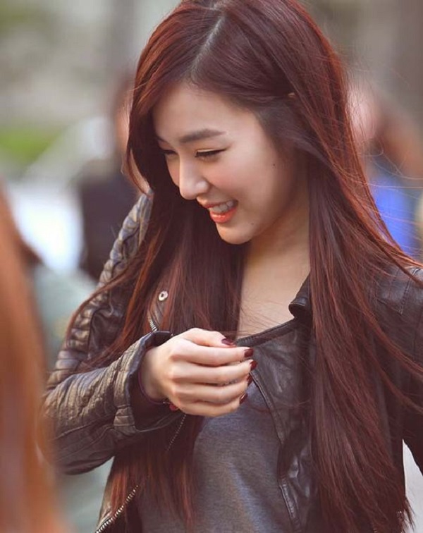 màu tóc đẹp nâu đỏ