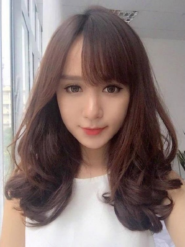 màu tóc đẹp nâu trầm