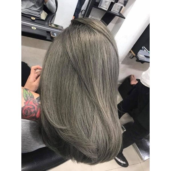 Màu tóc rêu khói