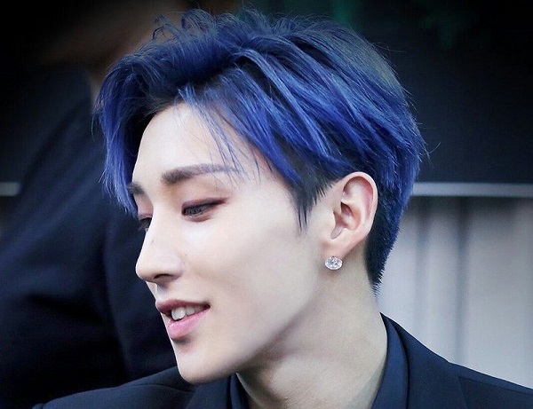 những màu tóc đẹp cho nam xanh dương