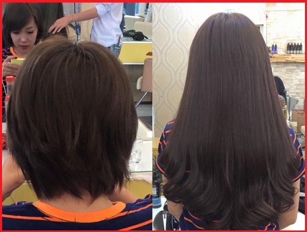 nối tóc ngắn ngang vai