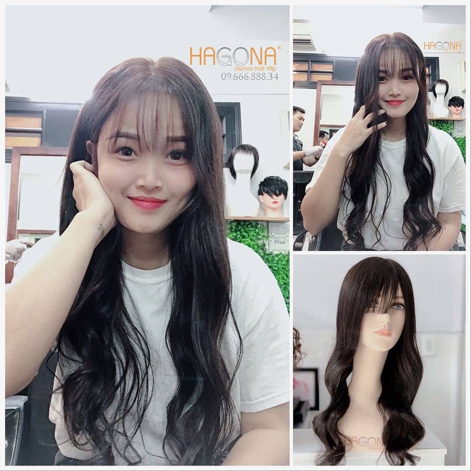 tóc giả nữ dễ thương