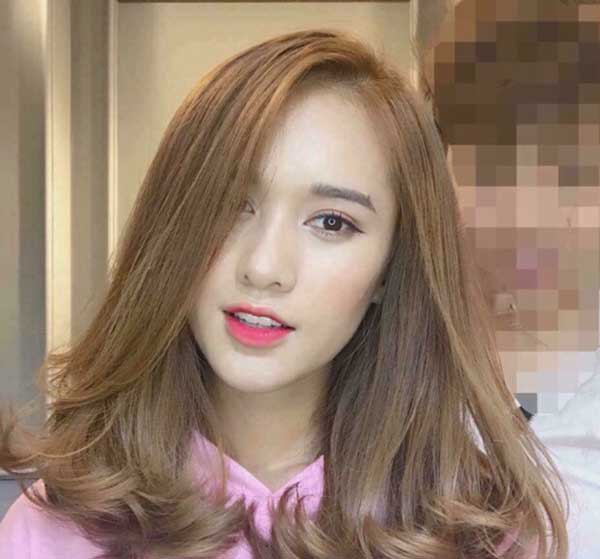 tóc màu nâu tây ánh rêu