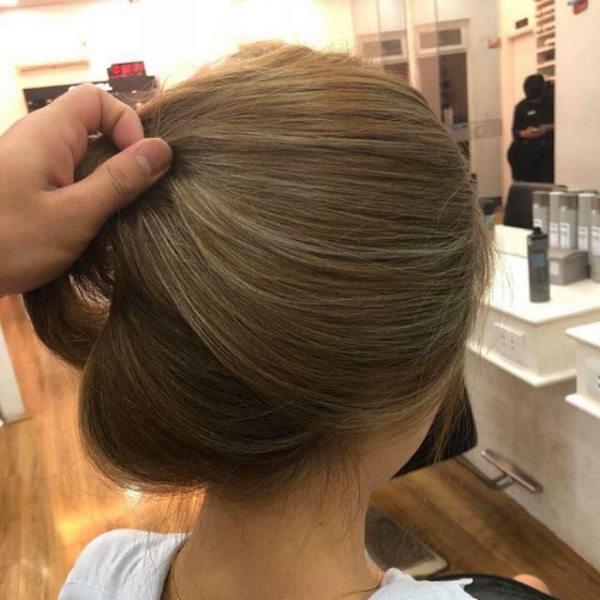 tóc màu nâu tây ánh rêu