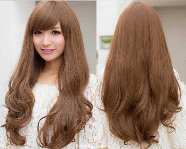 tóc màu nâu tây sẫm