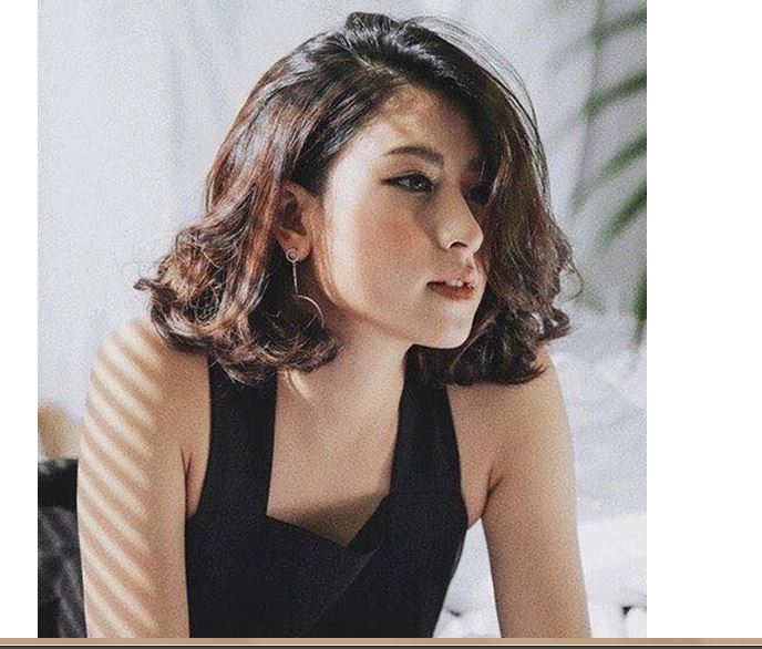 Tóc uốn chữ C dập phồng