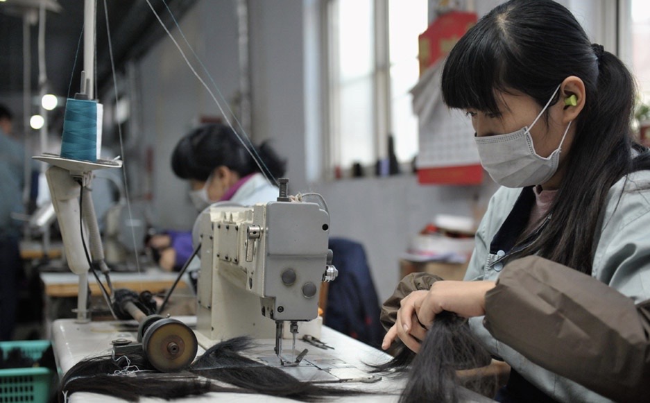 May gia công tóc giả nữ