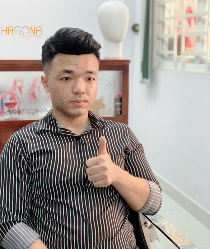 Mẫu Tóc giả nam undercut giá rẻ đẹp tại tphcm của tóc giả HAGONA