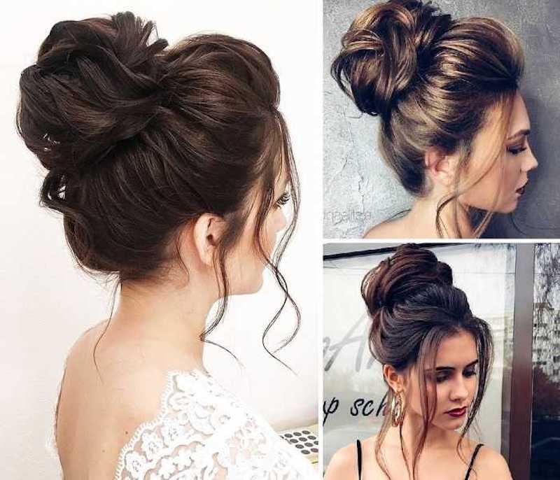 cách búi tóc cao phồng đỉnh đầu