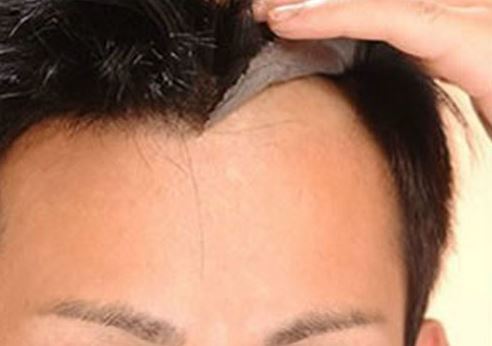 cách dán tóc giả nam