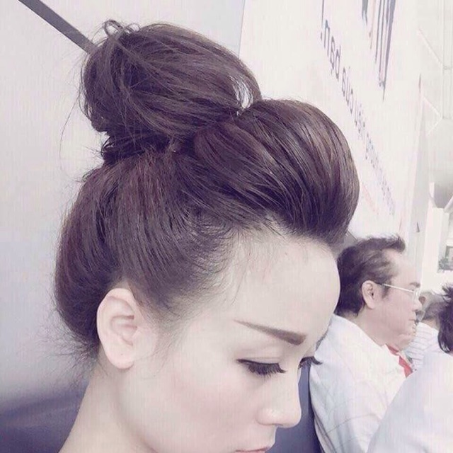 cách kẹp tóc mái ngược