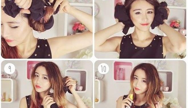 cách làm tóc xoăn không cần dụng cụ