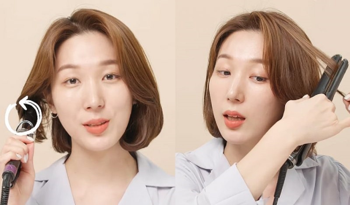 cách làm tóc xoăn cho tóc ngắn