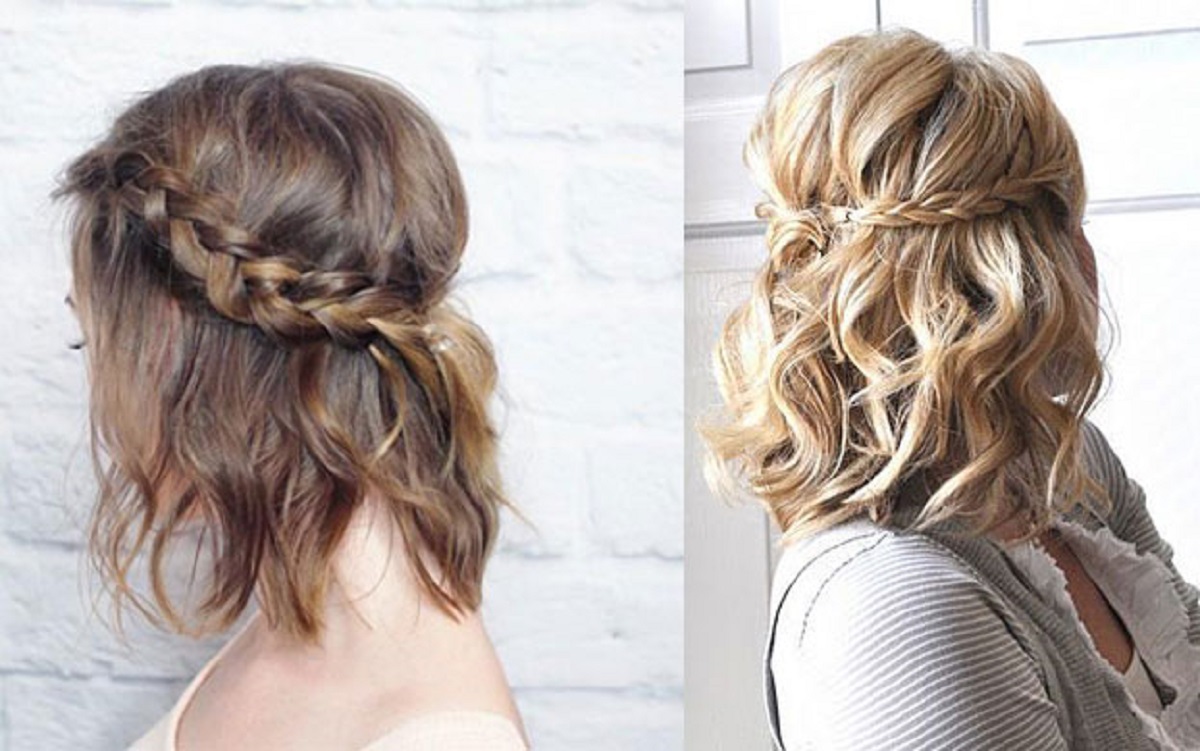 cách tết tóc ngắn ngang vai 