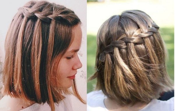 cách thắt bím cho tóc ngắn