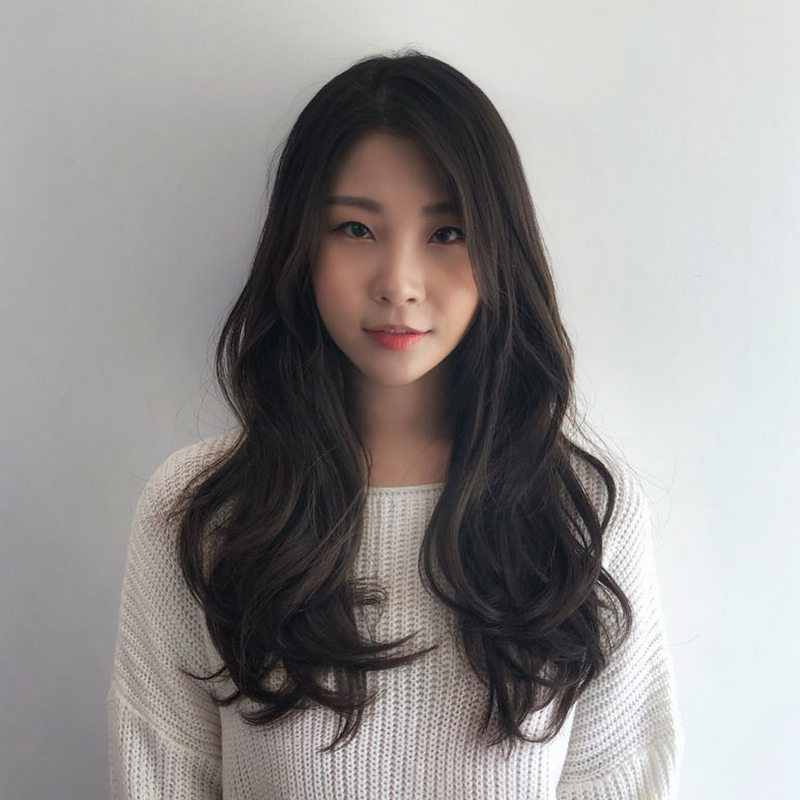 kiểu tóc layer uốn