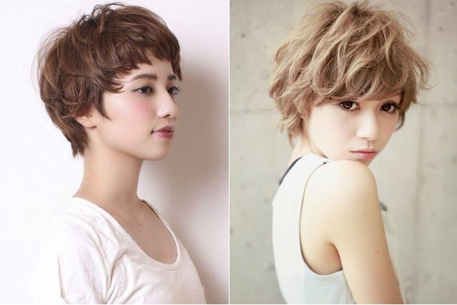 kiểu tóc ngắn cho mặt tròn