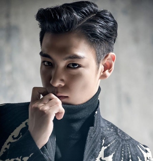 kiểu tóc side part uốn