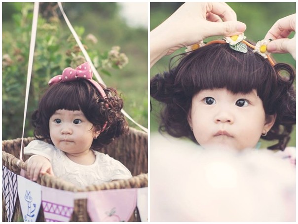 mua tóc giả cho bé ở đâu