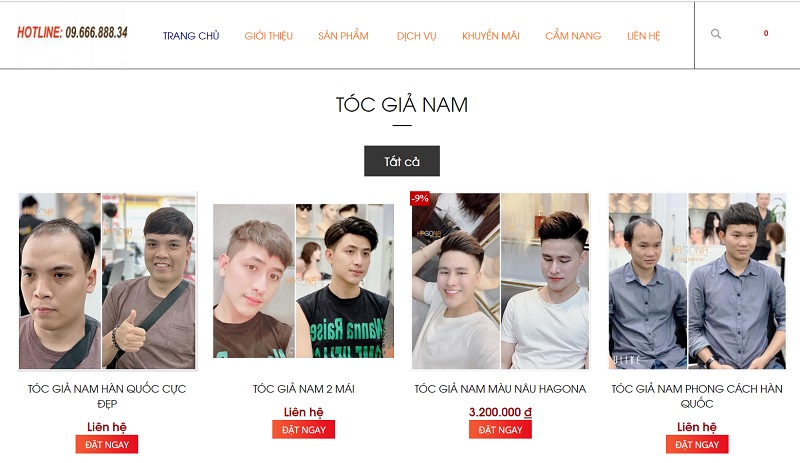 Hagona là địa chỉ uy tín - mua tóc giả nam ở đâu