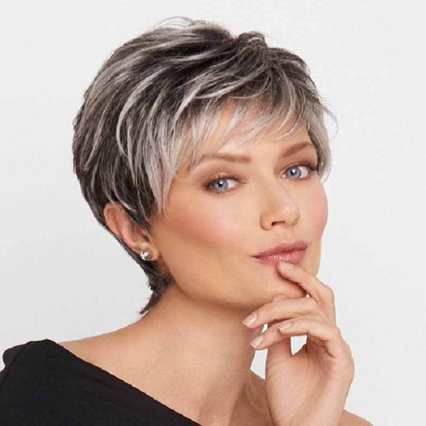 tóc cho quý bà trung niên tóc ngắn pixie