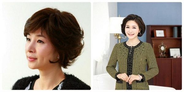 kiểu tóc bob uốn đuôi cho quý bà trung niên