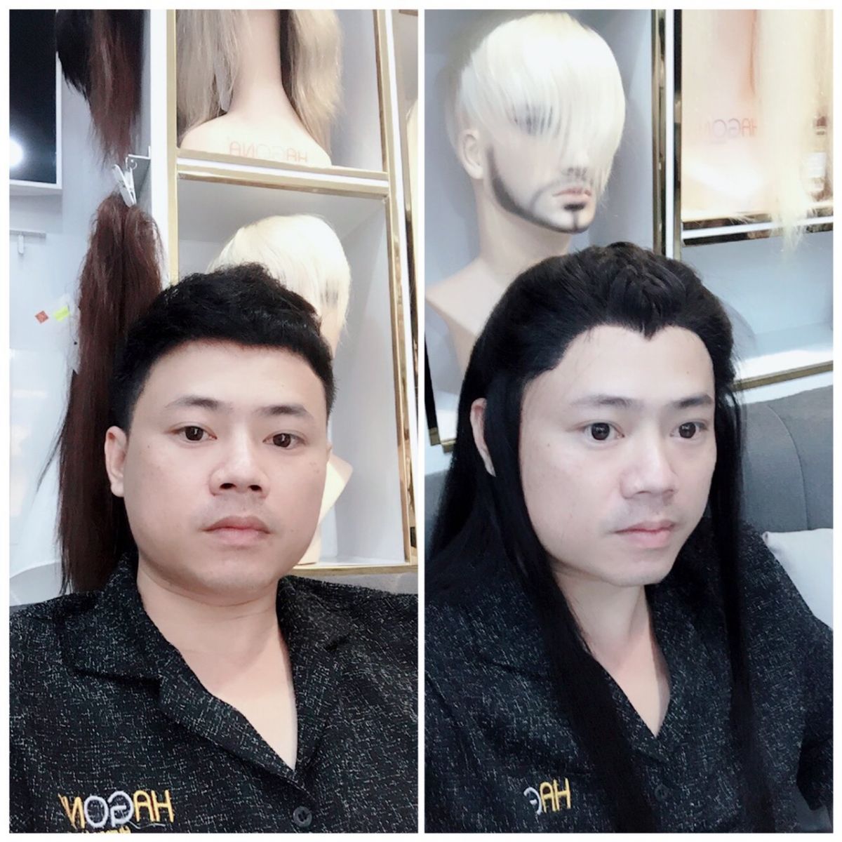 Mua tóc giả nam cổ trang hagona