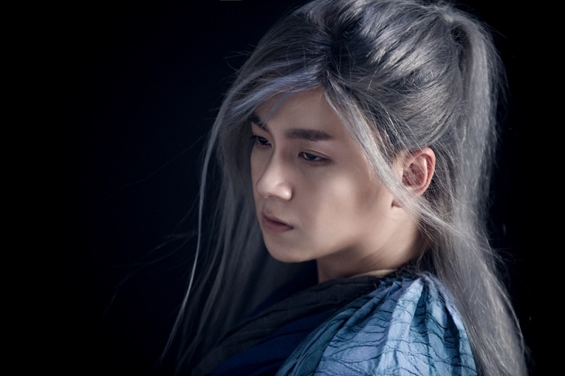 Tóc mái xéo chất lừ - tóc giả nam cổ trang