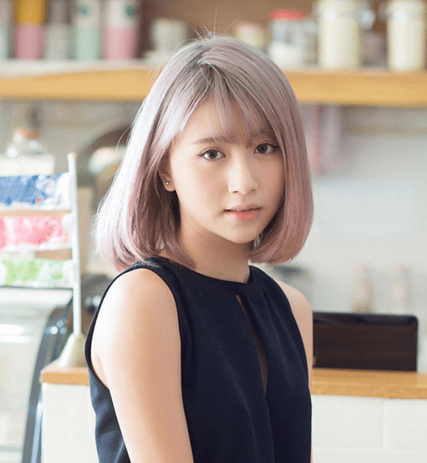 kiểu tóc giả bob thẳng