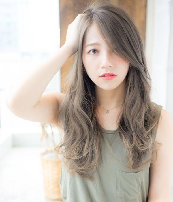 Tóc màu xám khói nâu tây