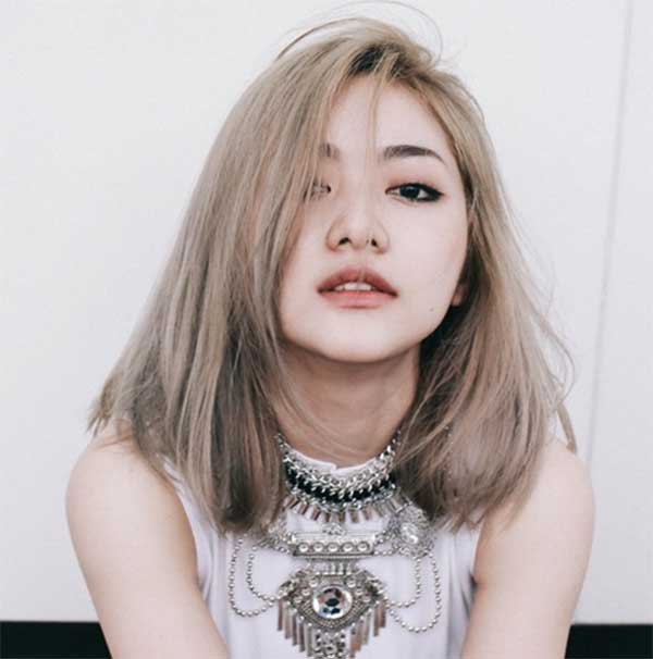 Tóc màu xám khói nâu tây